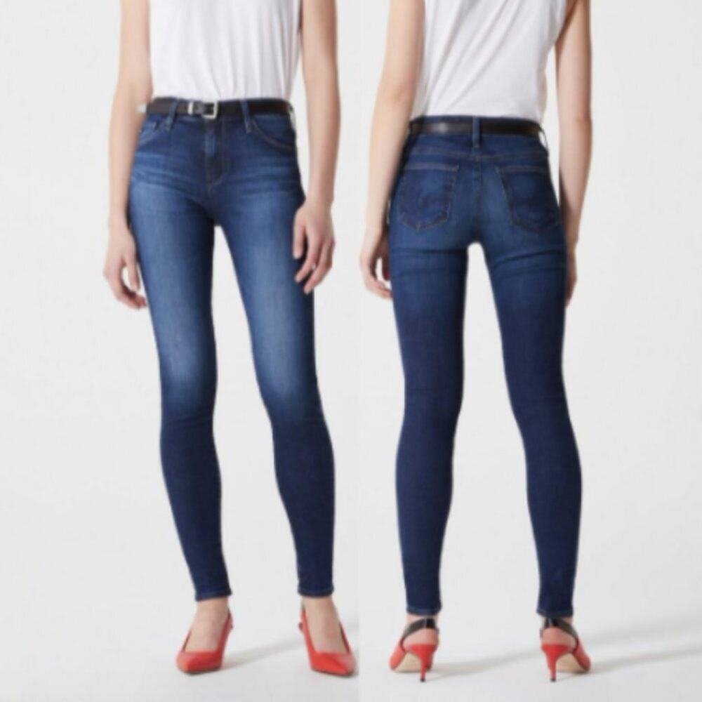 AG The Farrah High-Rise Skinny Jeans in Paradox Wash